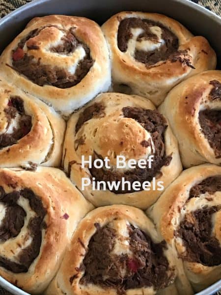 hot beef pinwheels