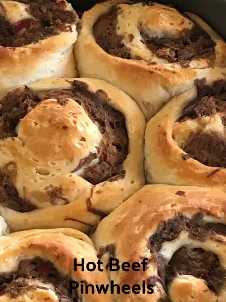 hot beef pinwheels