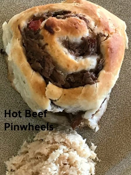 hot beef pinwheels