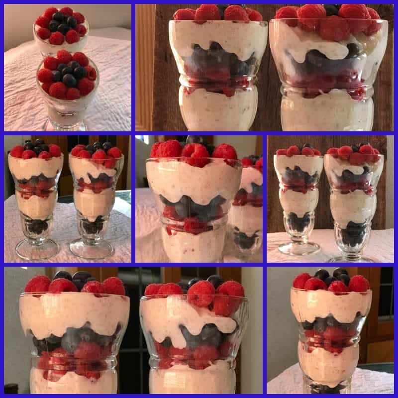 blue parfaits