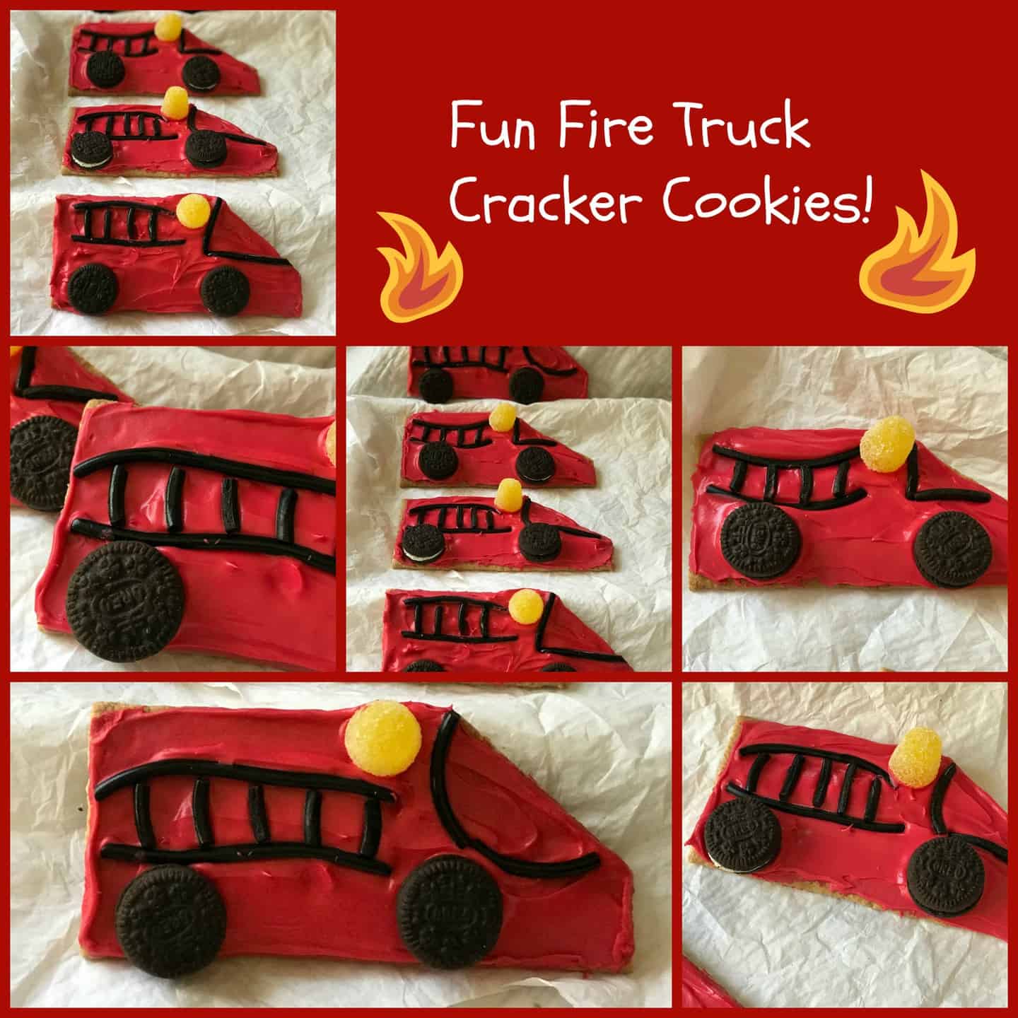 Fire Truck Cookies