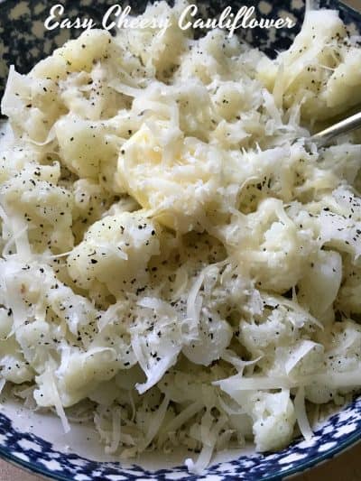 easy cheesy cauliflower