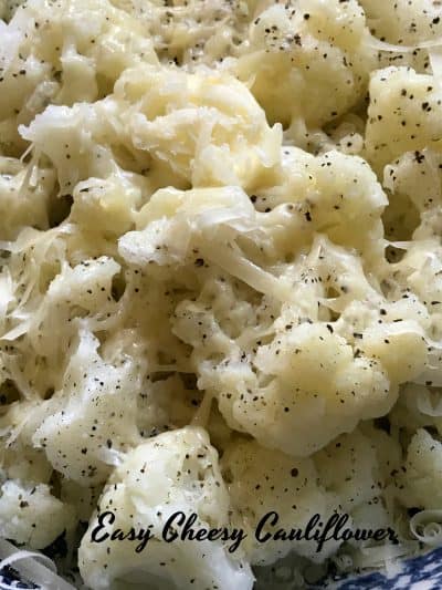 easy cheesy cauliflower