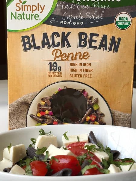 Black Bean Penne Caprese Salad black bean penne