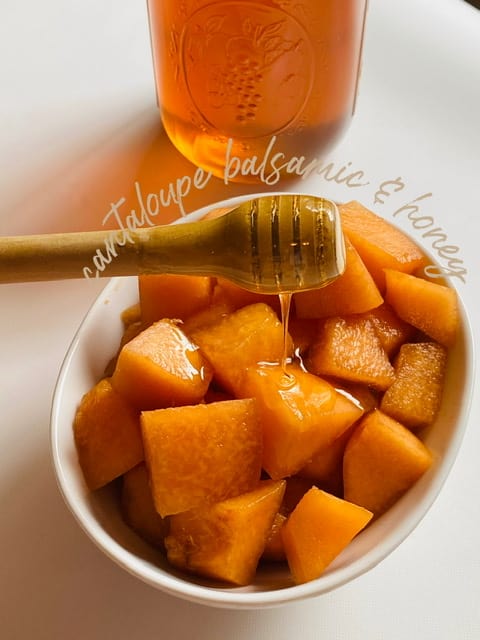 cantaloupe with honey 