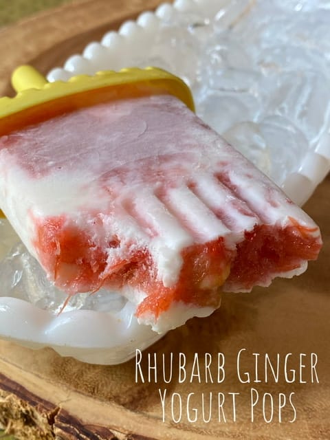 rhubarb ginger yogurt 