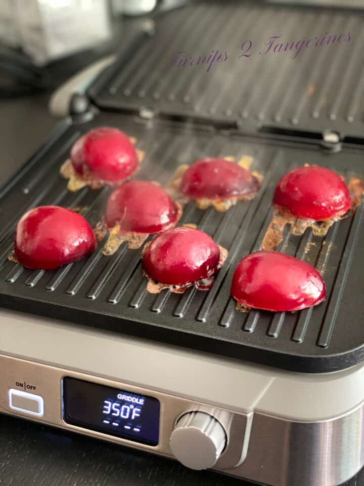 grilled plums