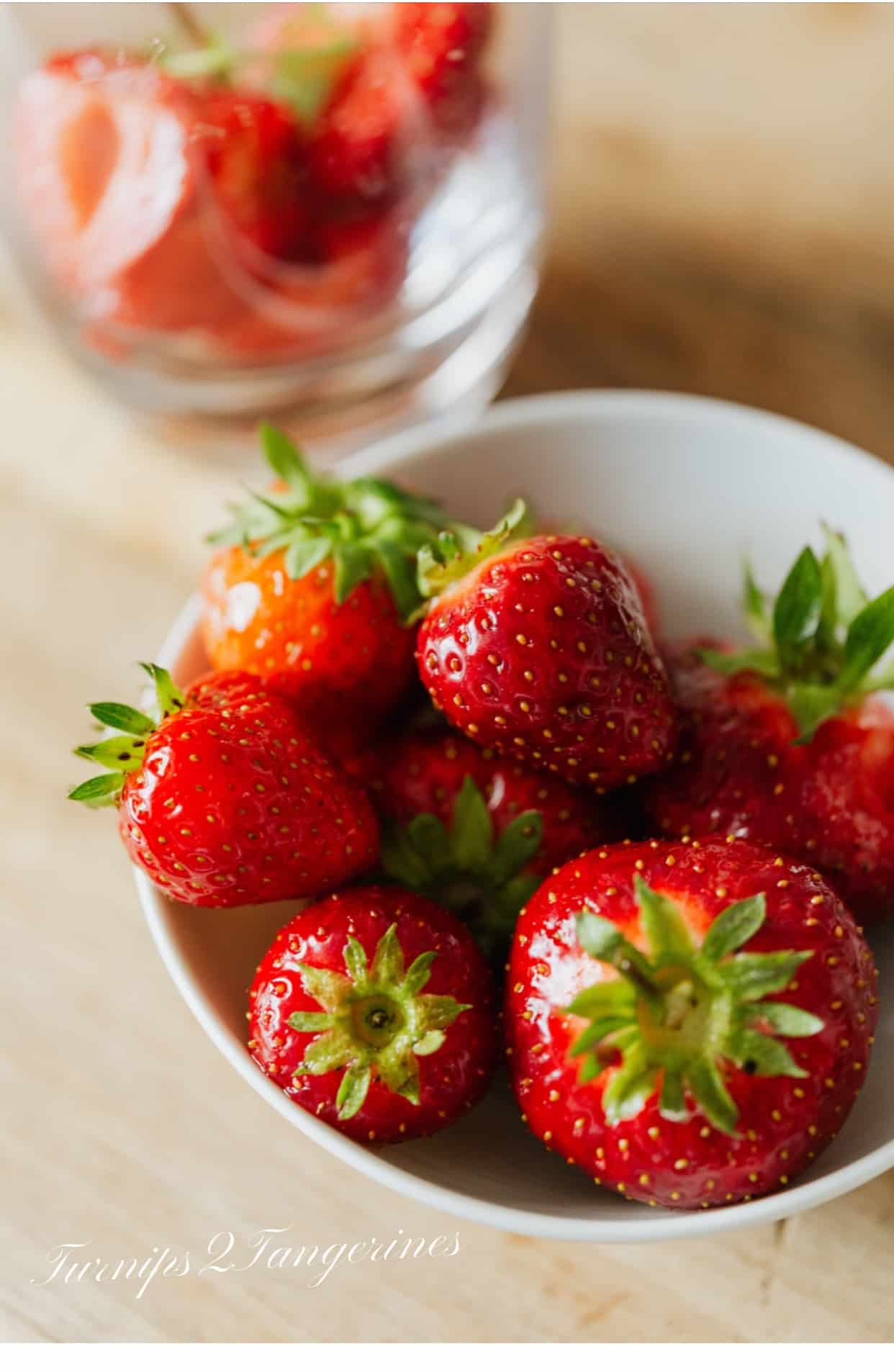 Macerated Strawberries Turnips 2 Tangerines